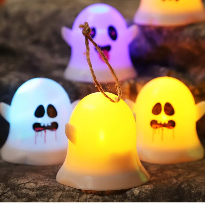 

Halloween Ghost Luminous Toy Decoration Light Pumpkin Multicolored LED Changing Night Light Halloween Funny Face Ghost Light