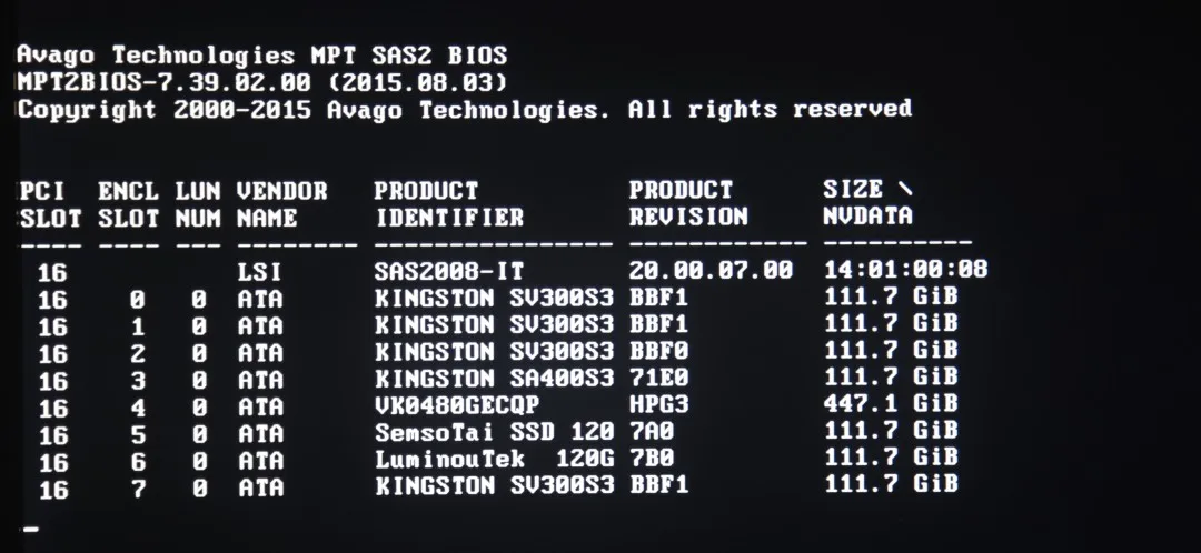 Dell H200 IT โหมด SATA / SAS SAS2008 HBA Controller RAID 6Gbps PCIe X8 LSI 9211-8i M1015 ZFS FreeNAS unRAID + 2 * SATA