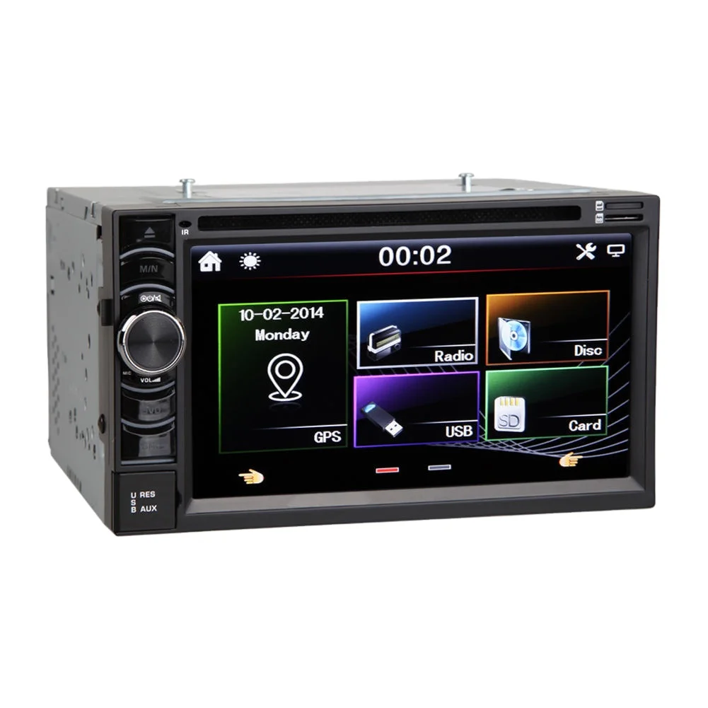 

Universal Multimedia Head Unit Double Din Audio Stereo Radio 2 Din 6.2 Inch Android system Car cd Dvd Player