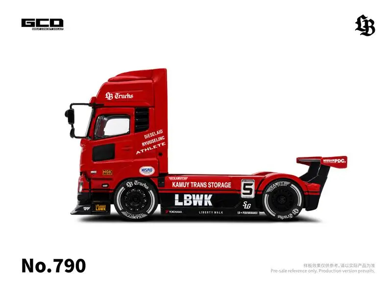 pre-ordine-1-64-ud-lbwk-lb-trucks-ud-quon-head-super-silhouette-rosso-nero-modellino-di-veicolo-da-collezione-in-metallo-pressofuso