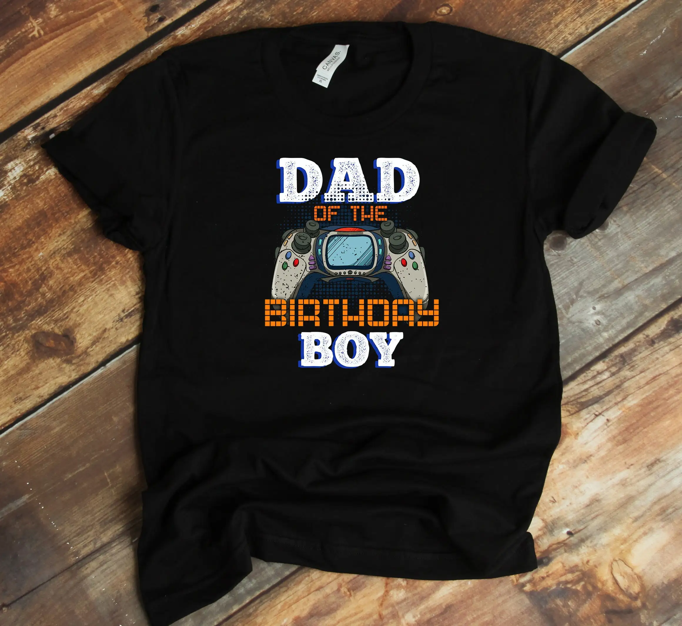 Dad Of The Birthday Boy T Shirt Video Games Gamer Family Matching