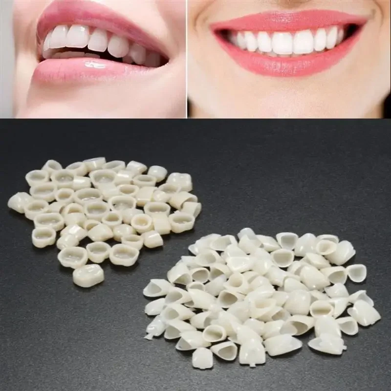 60pcs Resin Teeth Dentistry Dental Temporary Crown Material for Anterior & Molar Teeth Protecting Oral Care Whitening Stable