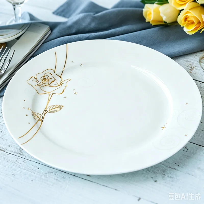 10 inch, real fine bone china charge plates, serving platter, buffet-dishes, ceramic dinner plates, plates dinner serving,