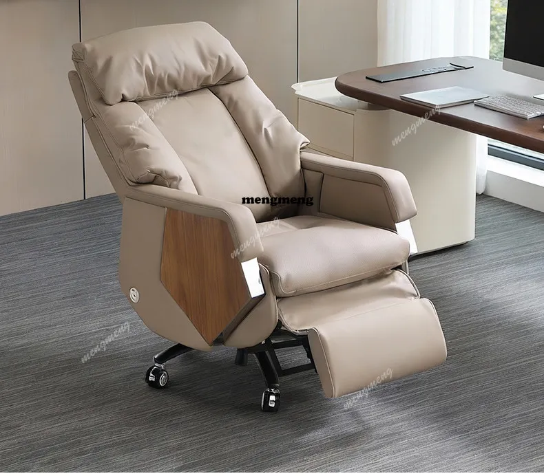 

Leather electric boss chair home comfort ergonomic chair comfortable ventilation computer chair sedentary office