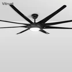 Big size Ceiling Fan with Lamp 8 Fan Blades Ceiling Fan Lamp with DC Motor Suitable for Summer and Winter 100 inch