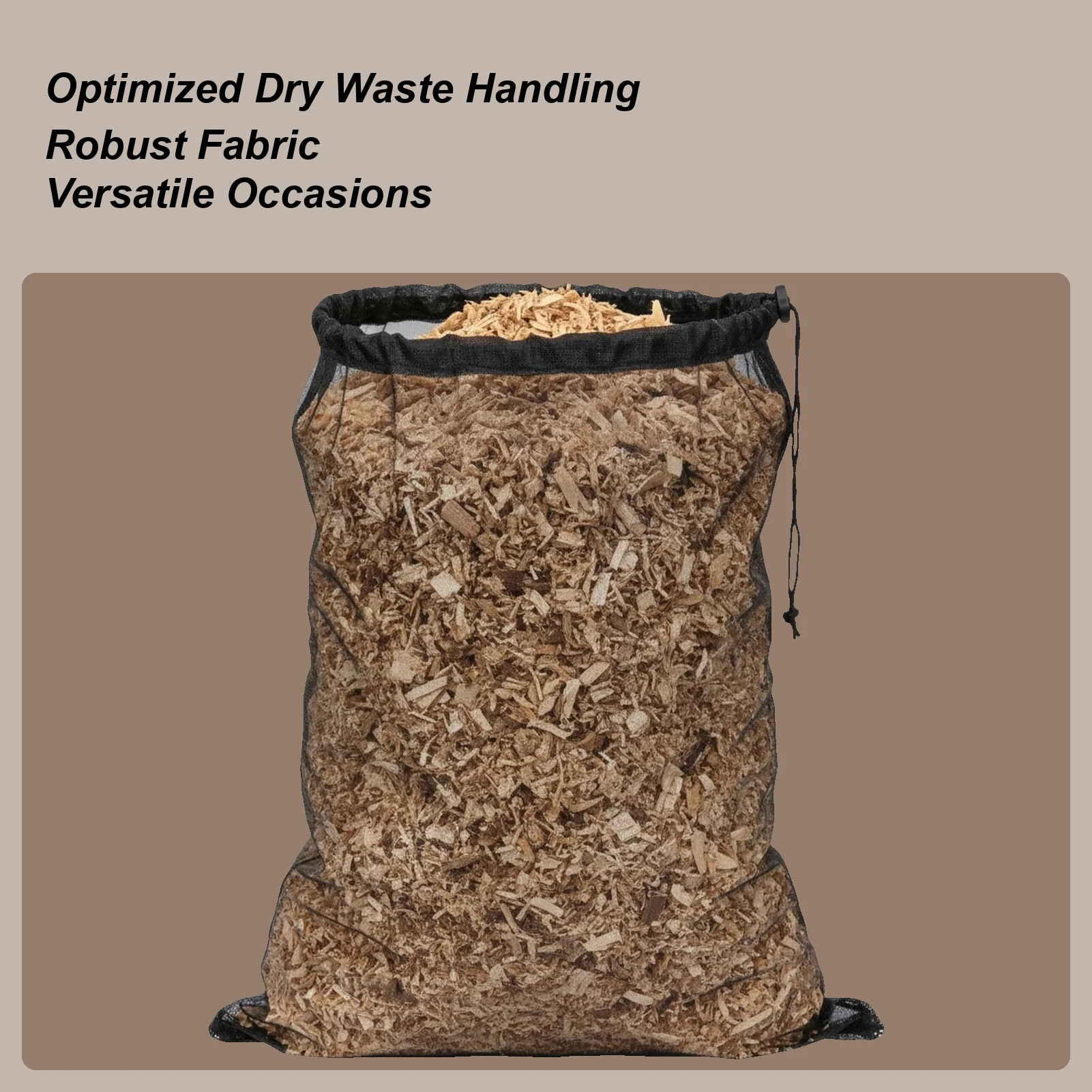 

Сумка для измельчителя древесины, сетчатый держатель, 48,43x23,62 дюйма, сумка для сбора измельчителя мульчера для наружного заднего двора, сада, лужайки, ландшафтного дизайна