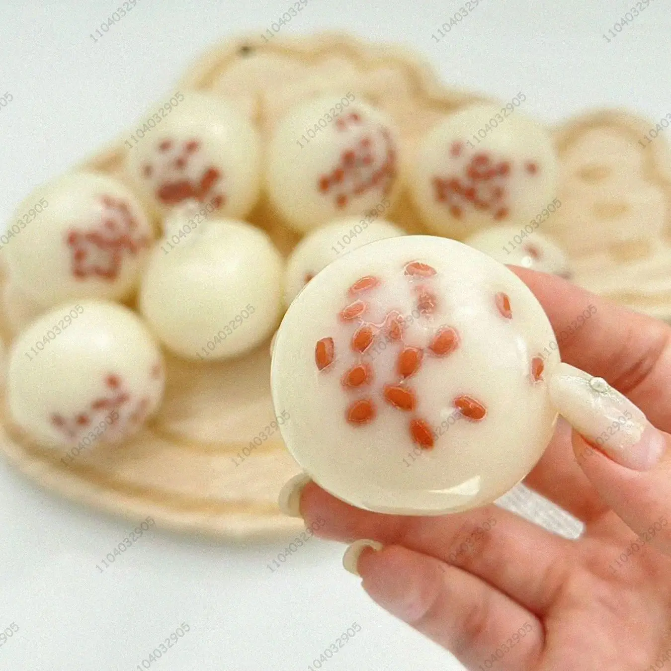 

Формируемый мяч для снятия стресса, красная фасоль, моти, мягкая игрушка, нескользящий мяч, антистрессовые сенсорные игрушки ASMR для детей и взрослых