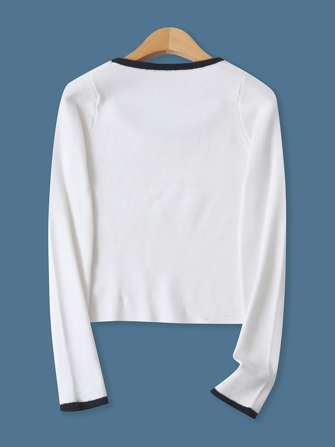 

Color Blo Knitwear ort Sve Long Sve round Ne Slim Fit Women's Top Faionable Versatile Base Layer Autumn New Arr...