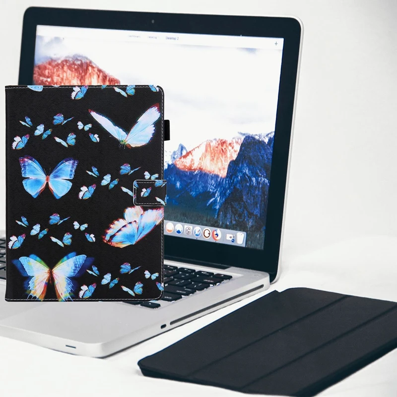 For IPAD PRO 11/IPAD AIR4 10.9 Protective Cover Flip Cover With Card Slot Bracket Leather Protective Shell Butterfly