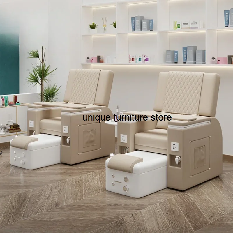 Lounge Luxury Pedicure Chairs Massage Ear Cleaning Hairdresser Pedicure Chairs Nail Salon Electric Poltrone Furniture MR50PC