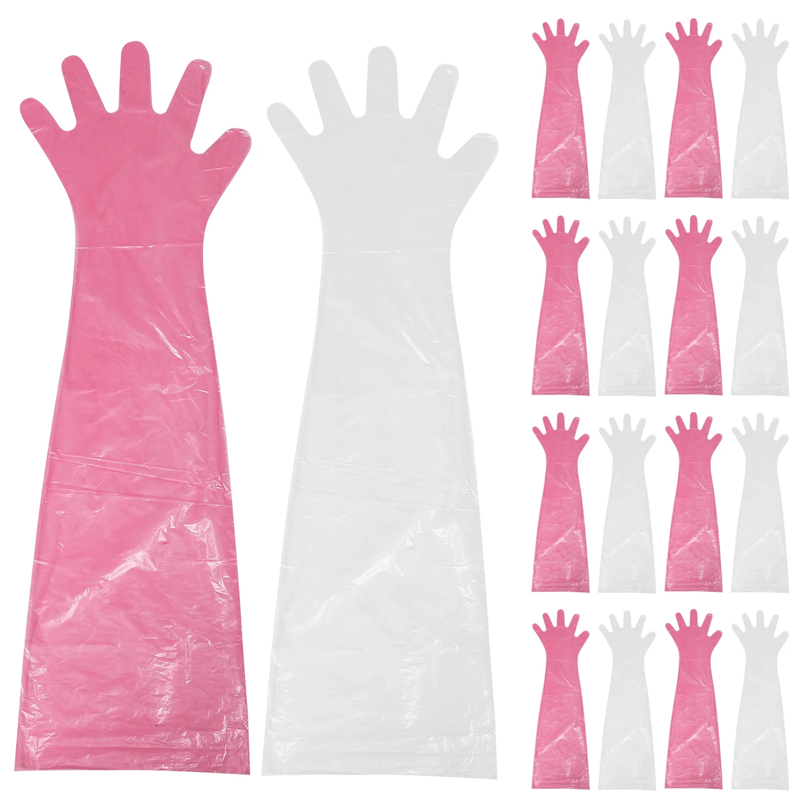 

100 Pcs Veterinary Long Arm Gloves Dishwashing Animal Handling Sleeves Exfoliating or Processing Dressing