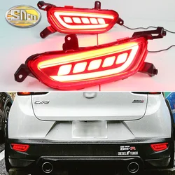 For Mazda CX-3 CX3 2015 - 2022 SNCN Multi-function Car LED Rear Fog Lamp Bumper Light Brake Light Turn Signal Light