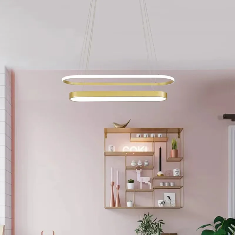 Modern LED Pendant Light, Luminárias, Anel de Suspensão, Cozinha, Jantar, Mesa, Quarto, Escritório, Restaurante, Decoração de Casa