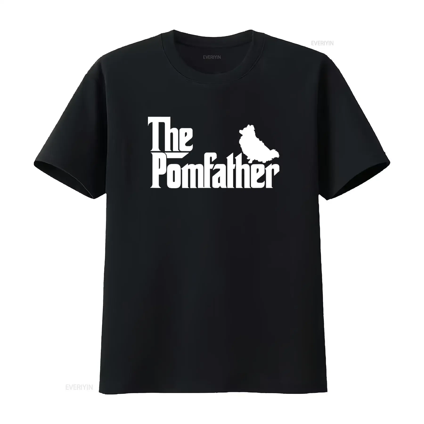Funny Pomeranian Father Dad T Shirt The Pom vintage Washed Unisex homme Top For Everyday Wear streetwear graphic Casual