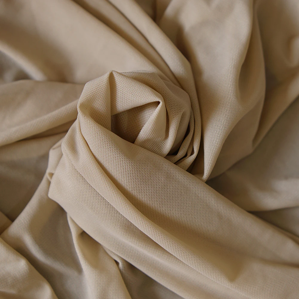 Soft eyelet fabric elastic mesh High stretch spandex mesh dance dress base lining hand sewing material  Yoga wear lining