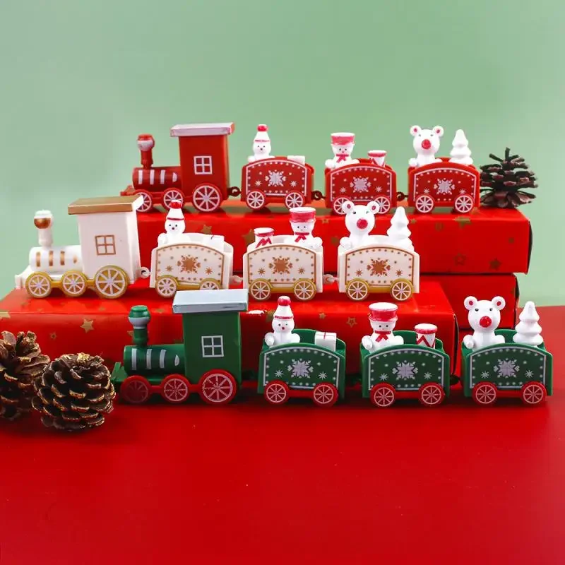 Train Christmas Ornament Merry Christmas Decoration Train Toy for Home Santa Claus Gift Xmas New Year Decoration 2025 Xmas Gifts