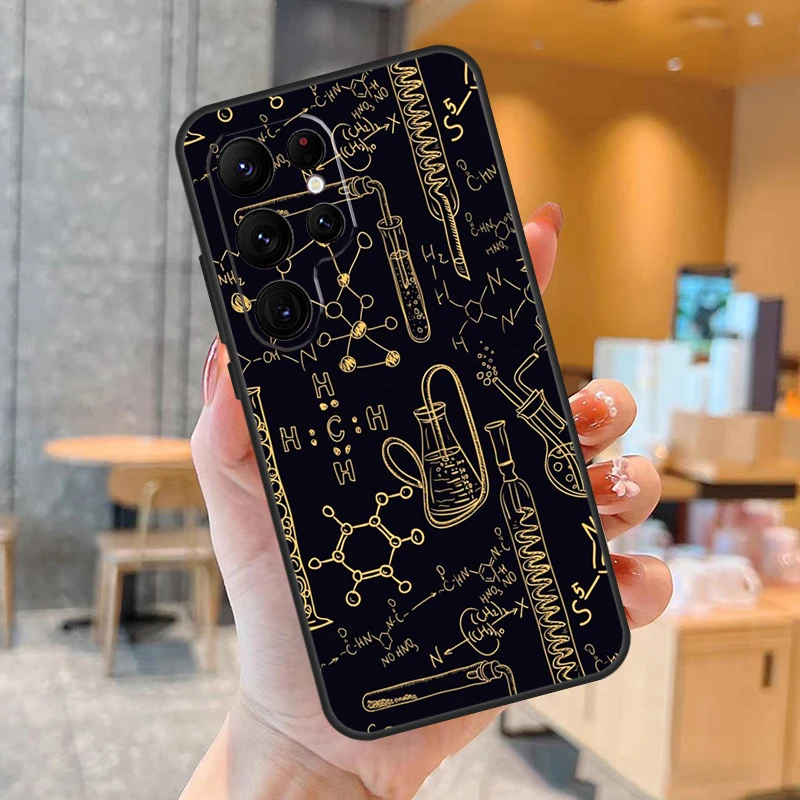 과학 생물학 실험실 케이스, 삼성 갤럭시 S22 S23 울트라 플러스 노트 10 노트 20 S8 S9 S10 S20 FE S21 FE 코크