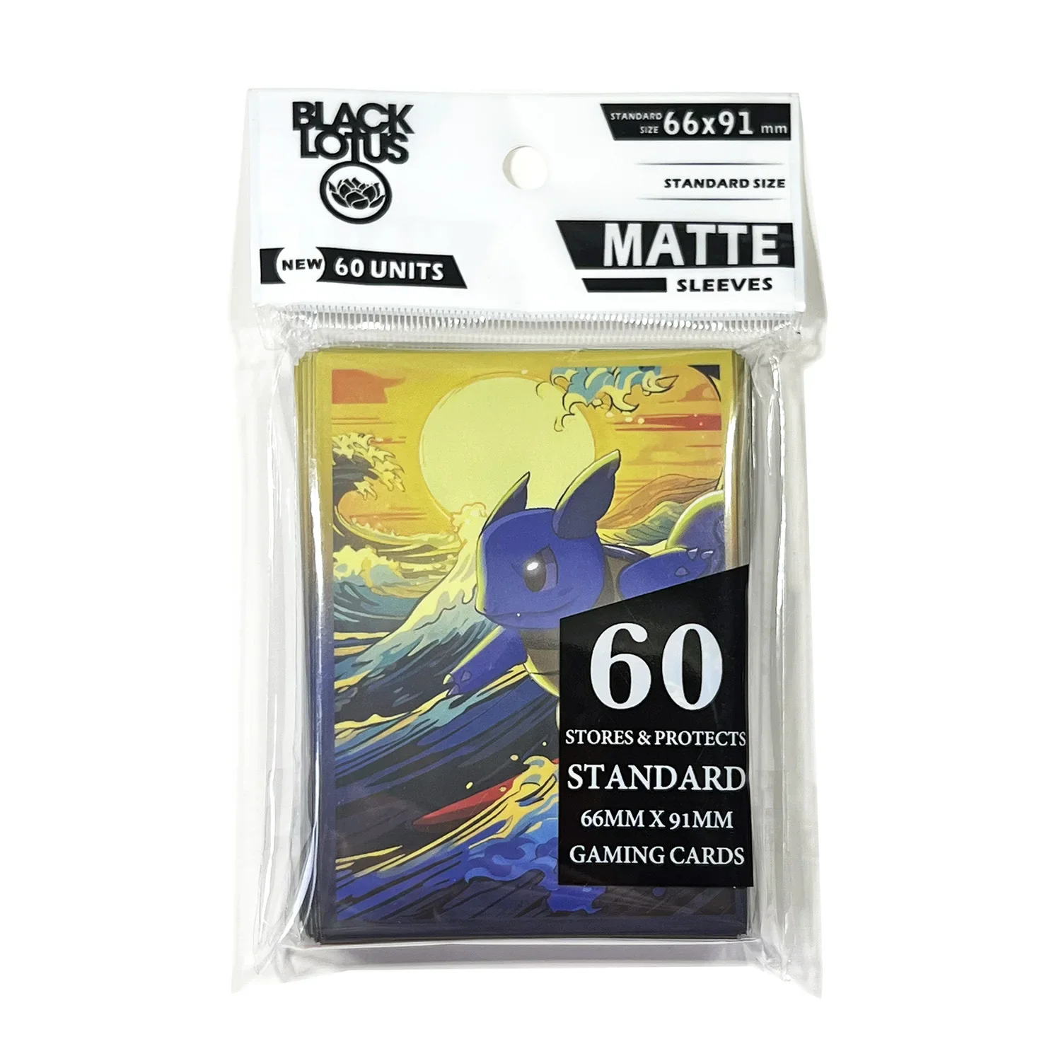 60ct Tortoise Great Wave Art Matte Card Sleeves 66x91mm Outer Trading Cards Protector Cover For MTG/PKM Standard Size Shield