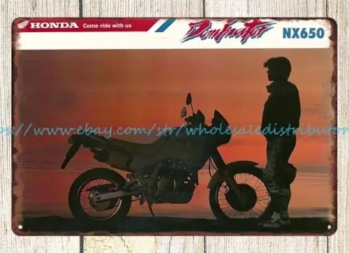 1991 Motorcycle gift for motoring fan Dominator NX650 metal tin sign