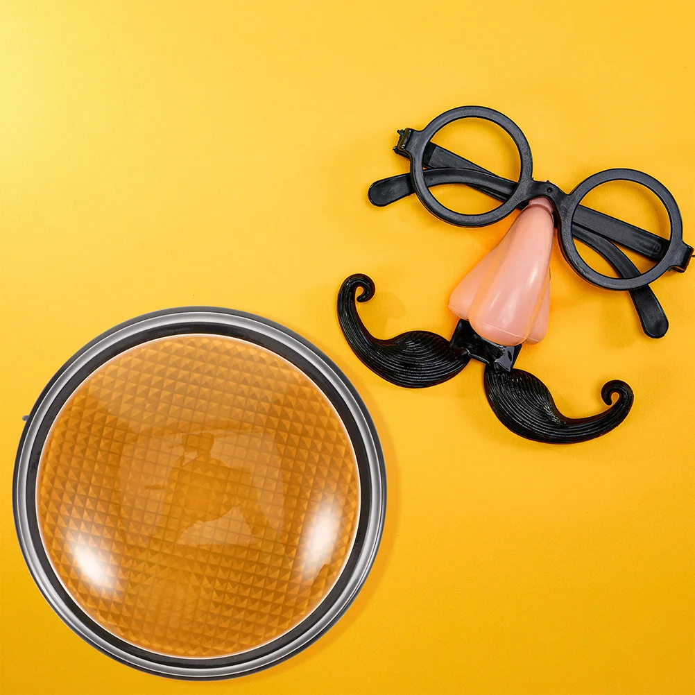 2 pçs botão campainha de plástico com luzes diversão jogo mostrar resposta adereços para aniversário reuniões de família botão campainha