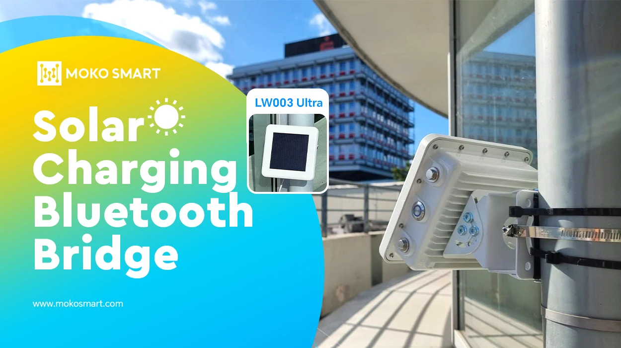 High Quality MOKOSMART Manufacturer Outdoor Industrial IoT IP67 Waterproof Solar Charging BLE LoRaWAN for Bridge Gateway