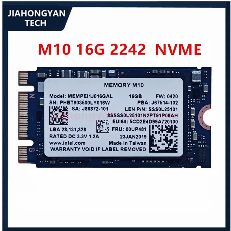 NEW SSD M10 16G  2280 2242 For intel Optane NVME Protocol PCIE Port On The SSD Acceleration card