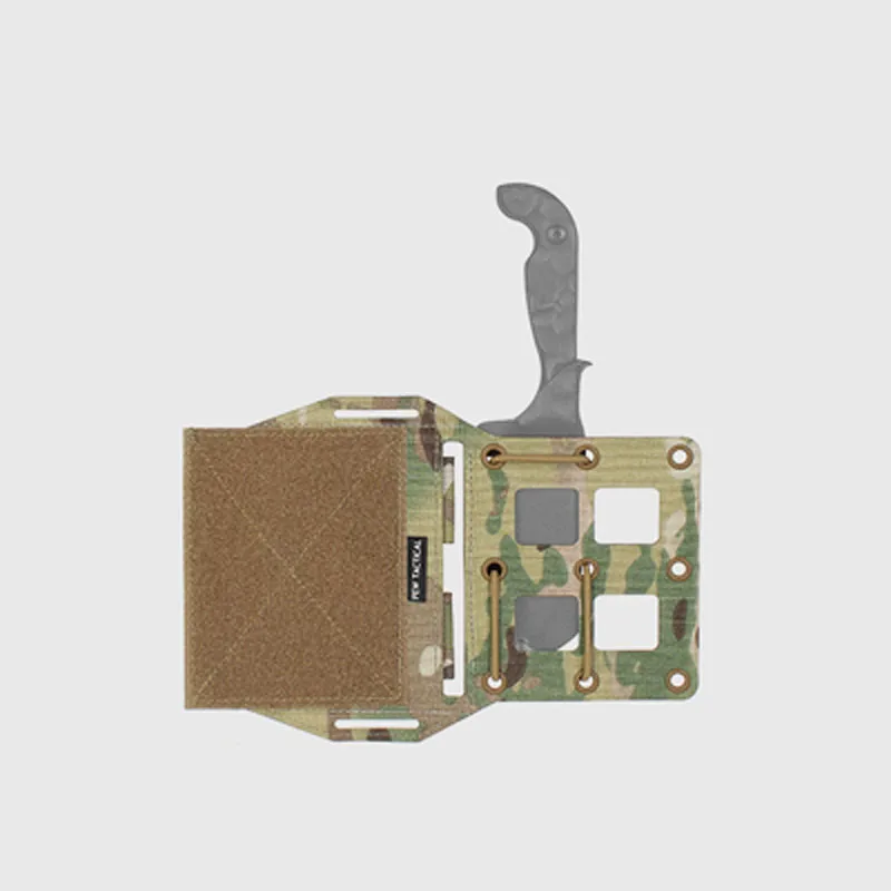 SS Style PEW Tactical MOLLE Expander Wing Platform Knife Holder MK4 MK5 Chest Hanger Extension UA63