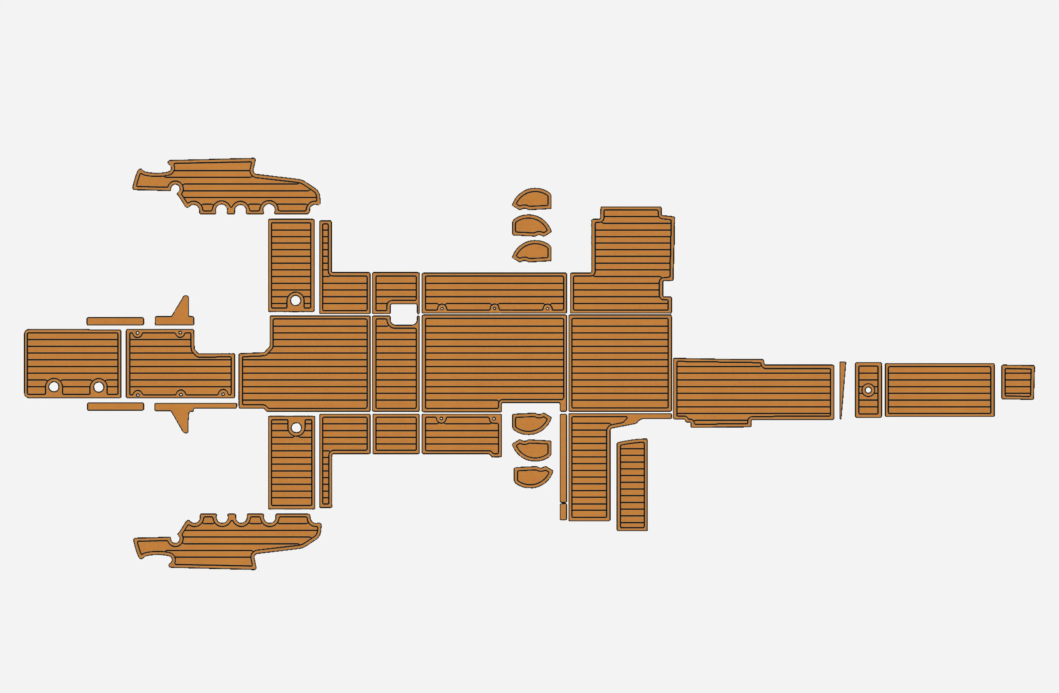 

2021 Aquila 32 Sport 1/4" 6mm EVA foam Non-Slip PVC Teak Decking marine Mat aqua gatorstep carpet Marine Floor