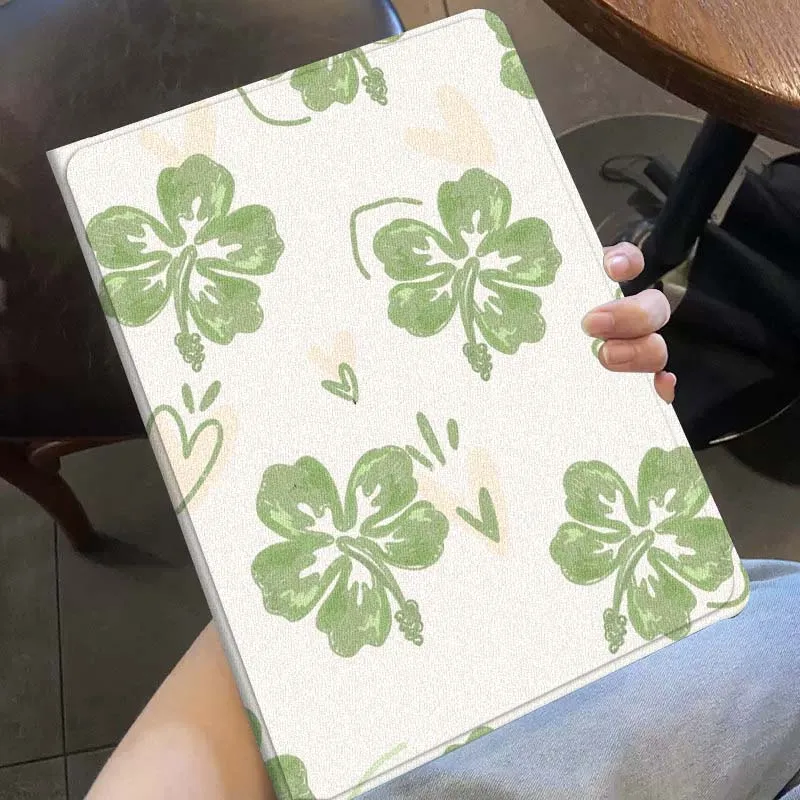 Wzór czterolistnej koniczyny na etui do tabletu Huawei MediaPad M5 T5 M6 SE C5e 11 12 X 2 Lite Pro Air S 12.2 cala 5G