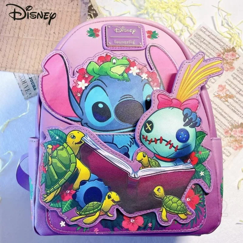 

Disney Stitch Original New Loungefly Backpack Luxury Brand Mini Women's Backpack 3D Cartoon Cute Casual Backpack High Quality