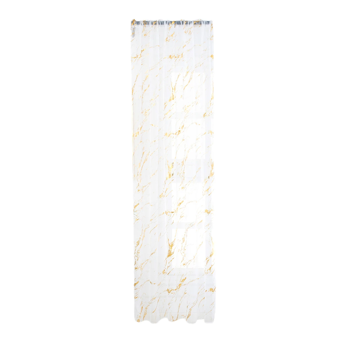 

Marble Vein Bronze Printed Sheer Curtains Fine Polyester Fabric Wear Resistant Delicate Texture Natural Light Privacy Bedroom