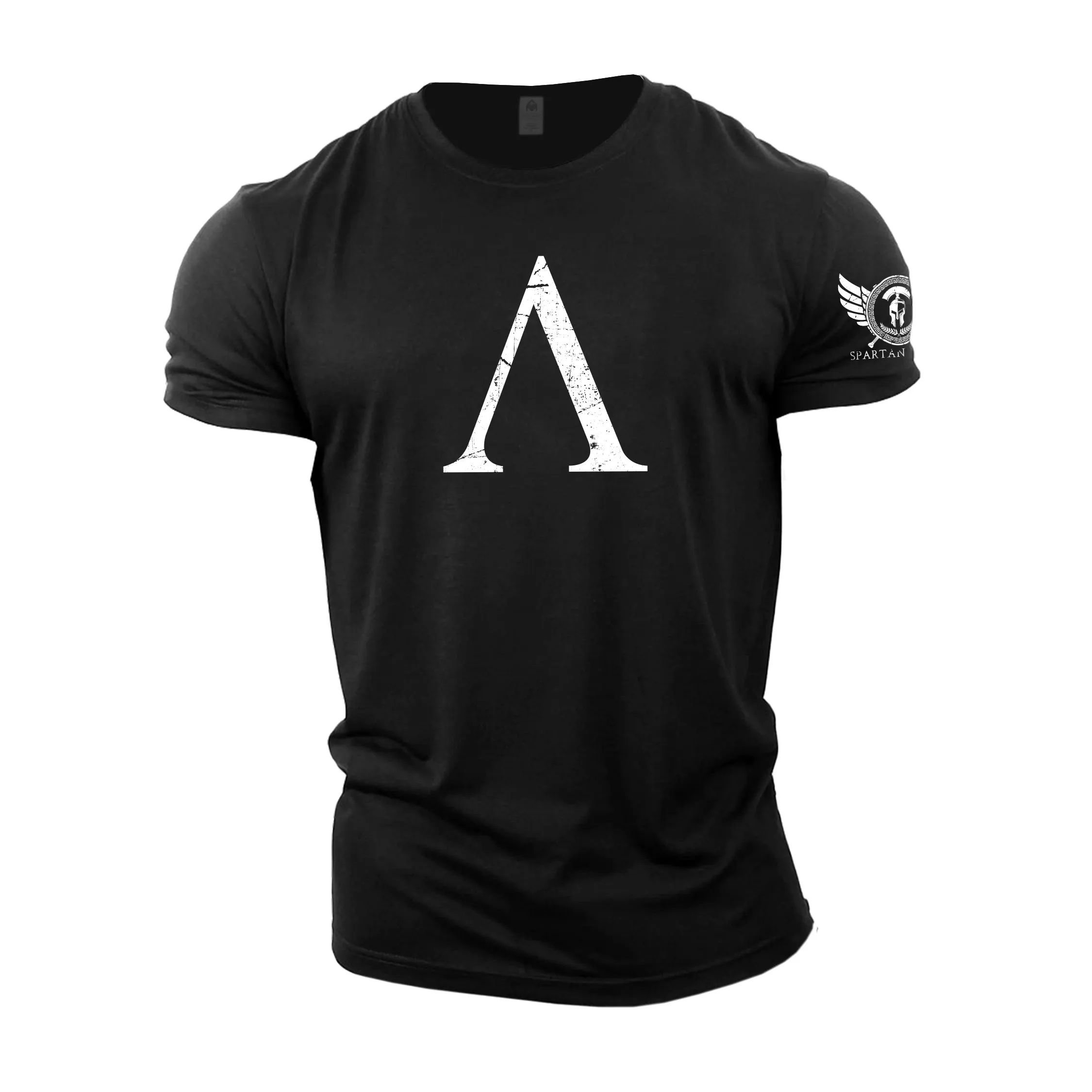 Retro Spartan T-shirts Men\'s Clothing Men Clothes Summer Short Sleeve Hip-Hop Tees O-Neck Oversized T Shirt GYM Casual Man Tops
