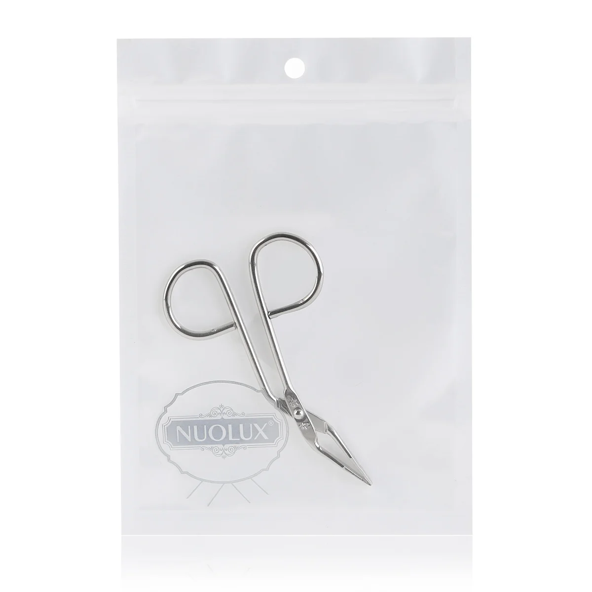 Pęseta do brwi ze stali nierdzewnej, srebrna, 85 mm, z ukośnym ostrzem, profesjonalna precyzyjna narzędzie do usuwania włosów z twarzy i do prac rzemieślniczych.