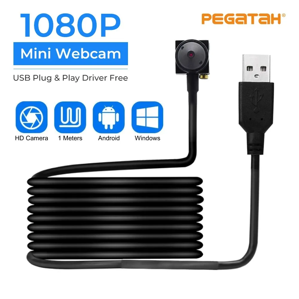 5MP Webcam Mini Camera for Laptop USB Camera Video Cam Web Camera for computer 1080P Auto Focus Full HD Surveillance Webcams