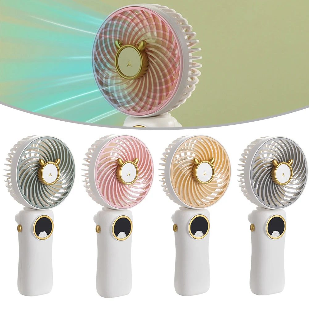 4 Speed Fan Foldable Fan Portable Airflow 180 Adjustable Design 300 MAh Battery Airflow Customization Easy To Carry