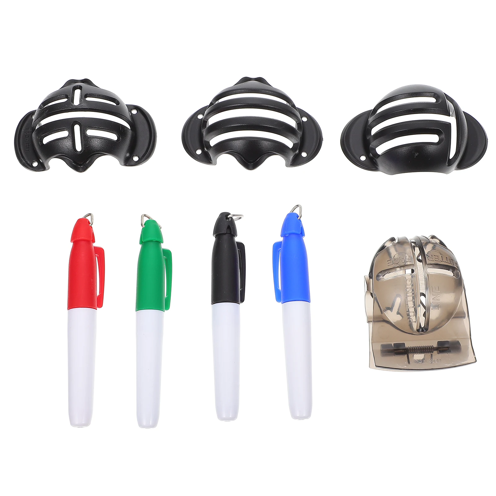 

Golf Liner Template Scribe Putting Tool Alignment Clip Markers Stencil String Kit Lightweight Tongs Design Golfs Accessories