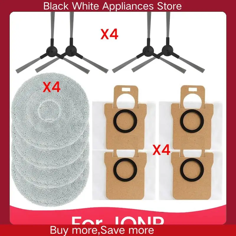 Replacement Parts For JONR P20 PRO Robotic Vacuum Cleaner Mop Cloths Dust Bags Side Brushes Spare Parts-CLIM
