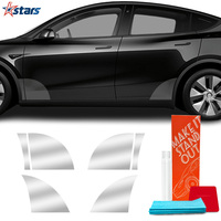 6PCS PPF Triangle Protective Film For Tesla Model Y 2021-2024 Front Rear Door Panel Protective Film Invisible Car Accessories