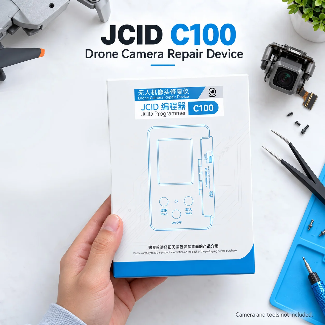 JCID C100 Gimbal Camera Flex Repair Programmer Drone Maintenance Tool Support Read Write Data Fit Air3 Air3S Mini4Pro Mini5Pro