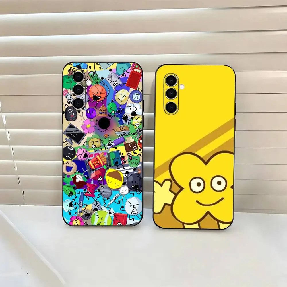 Cartoon B-Bfdi B-Battle  For Samsung Galaxy A71,A70,A52,A51,A40,A30 Shockproof Silicone Soft TPU Soft Black Cover