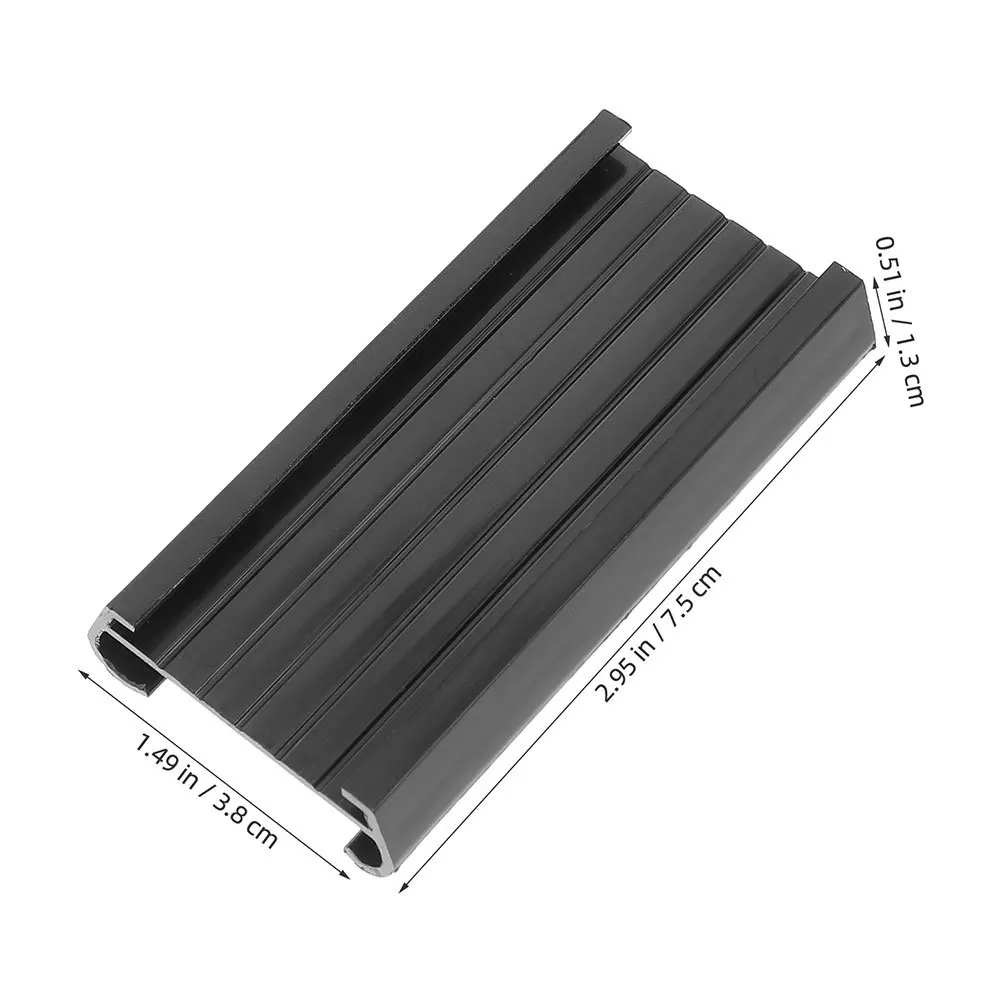 8 قطعة أصحاب الرف البلاستيكية واضحة لصناديق التخزين رفوف الأسلاك مكتب تنظيم المنزل مكتبة لوازم الرف العلامات مقاطع التسمية #3