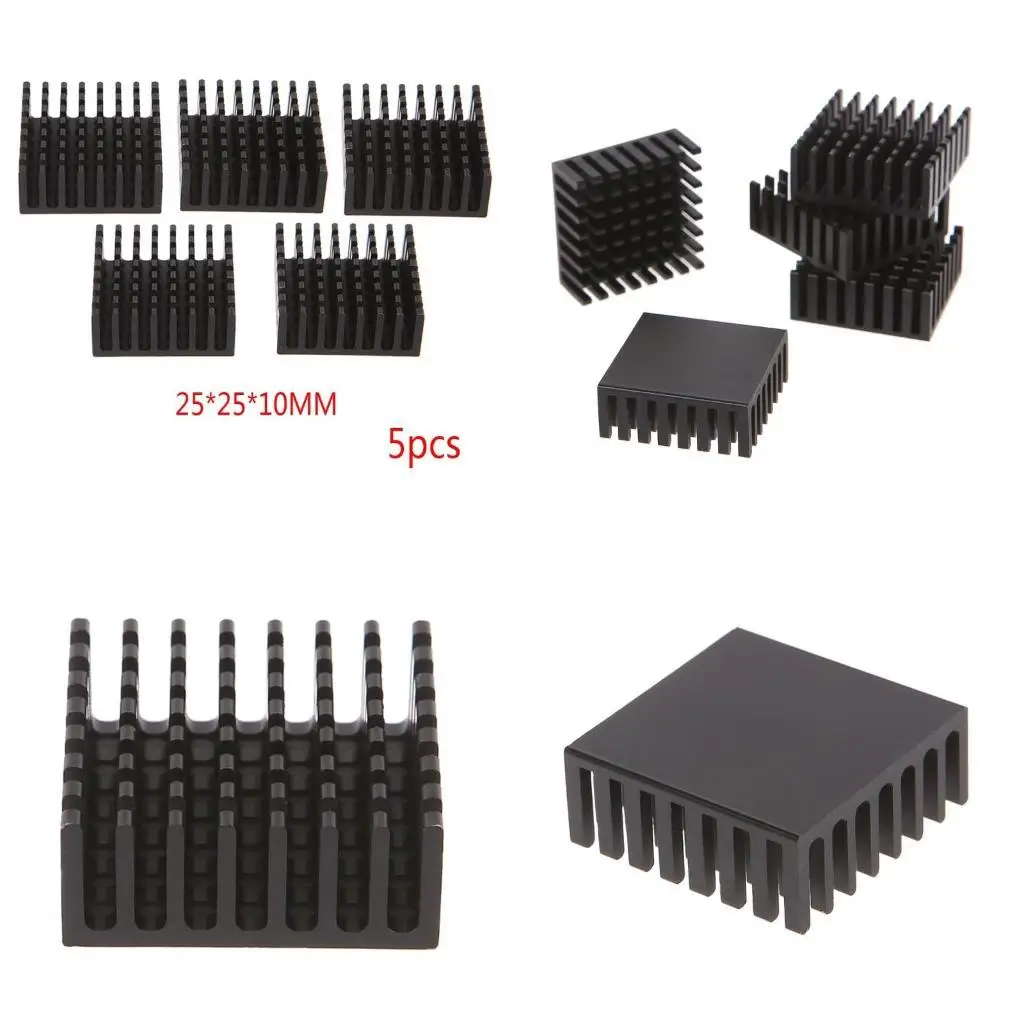 

652F Anodized Aluminum Heatsink Electronics CPU Chipset Radiator Cooling Heat Sink