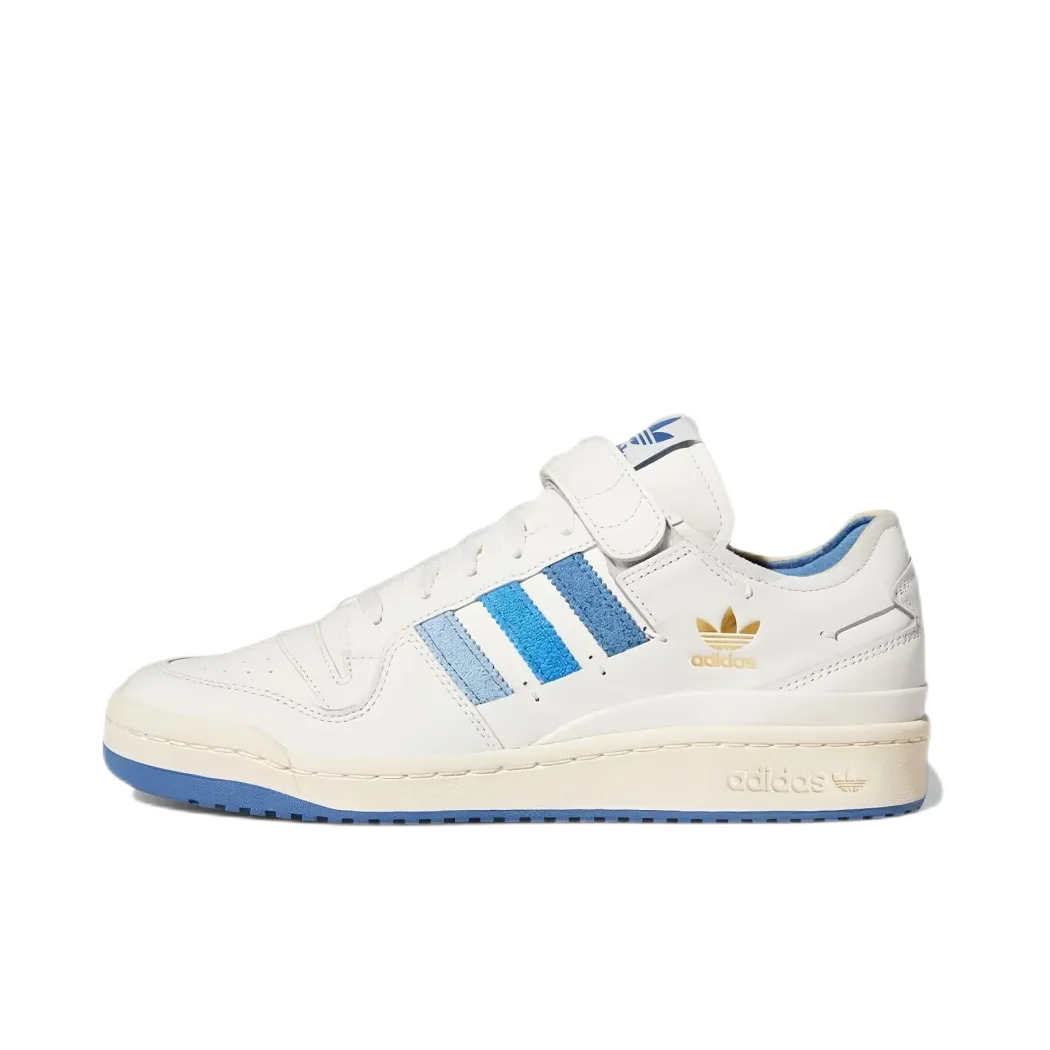 Adidas FORUM LOW blue and white color scheme fashion casual shoes low-top wear-resistant slip-resistant men's and women's models