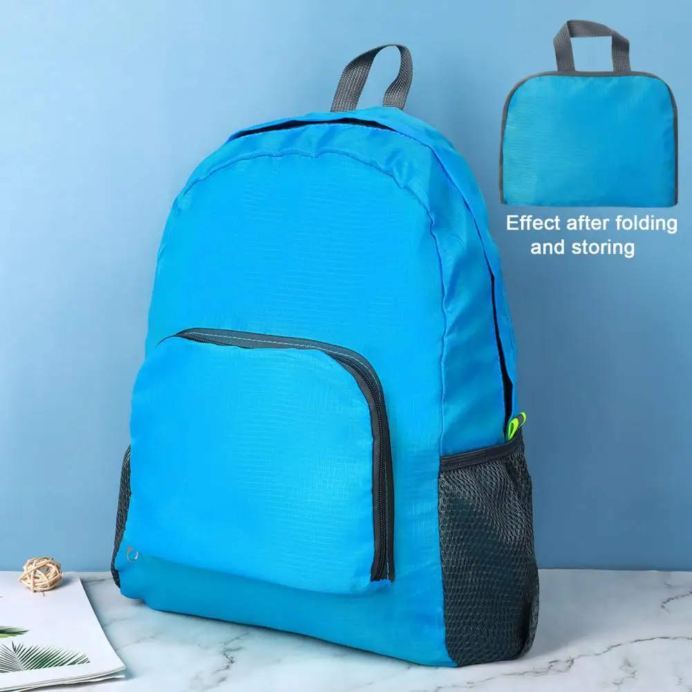 Space-saving Foldable Backpack Lightweight Waterproof Travel Backpack with Multiple Pockets for Climbing Hiking Business Unisex