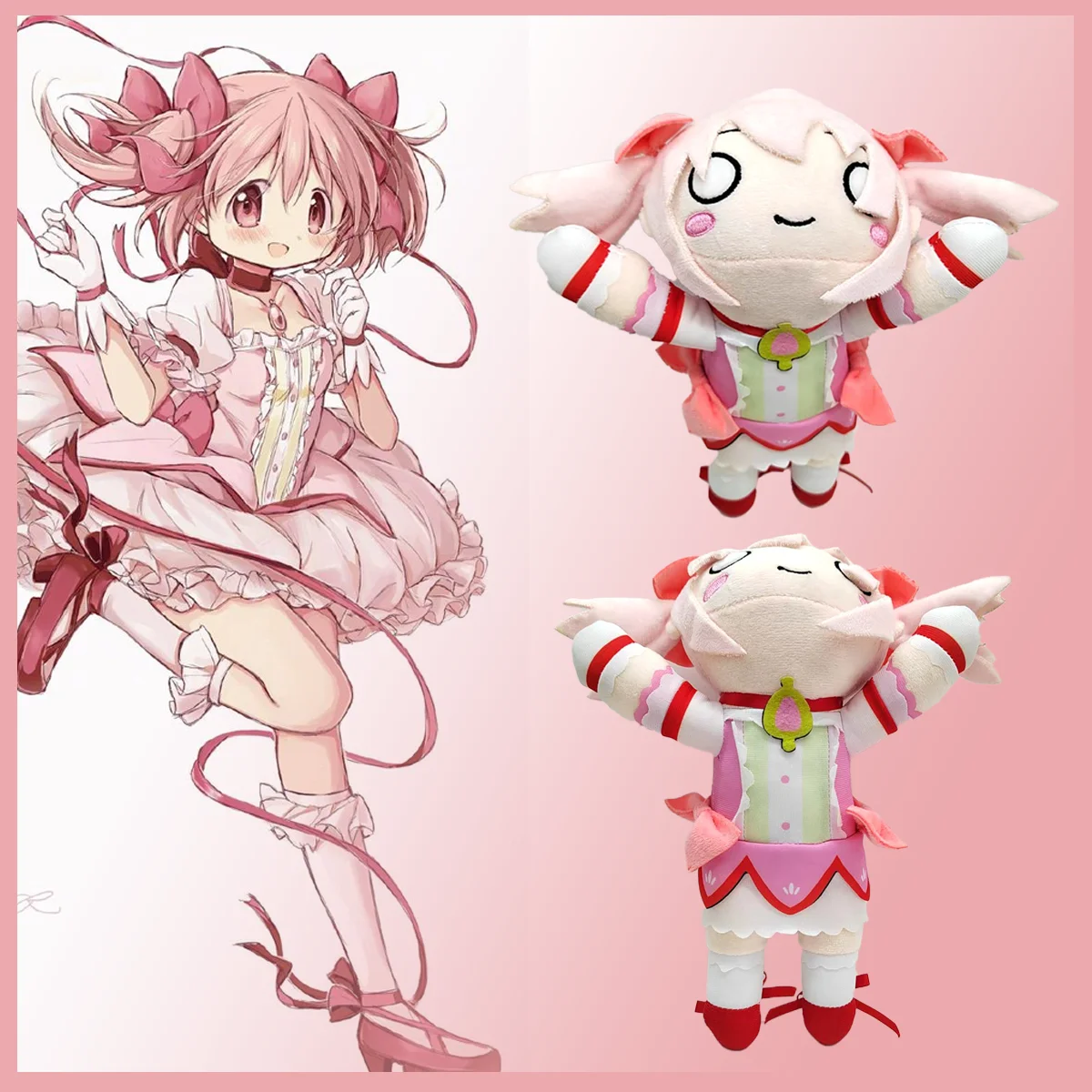 23CM Nette Nesoberi Plüsch Spiel Peripherie Madoka Magica Schöne Mädchen Spielzeug Geburtstag Weihnachten Halloween Geschenk Spielzeug für Kinder wohnkultur