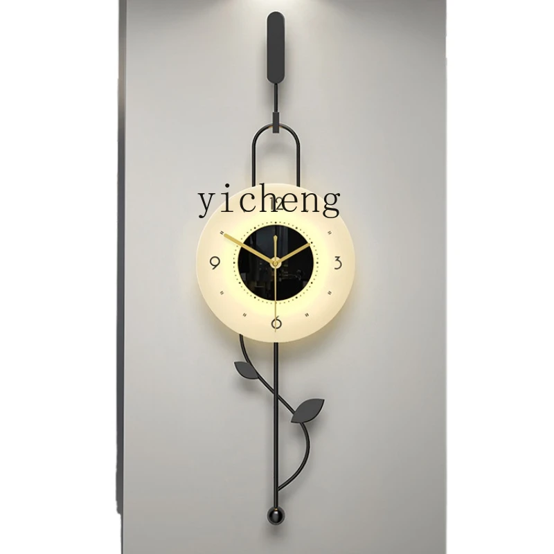 

XL Wall Clock Living Room Atmospheric Clock Restaurant Ideas Clock Wall-Mounted Mute