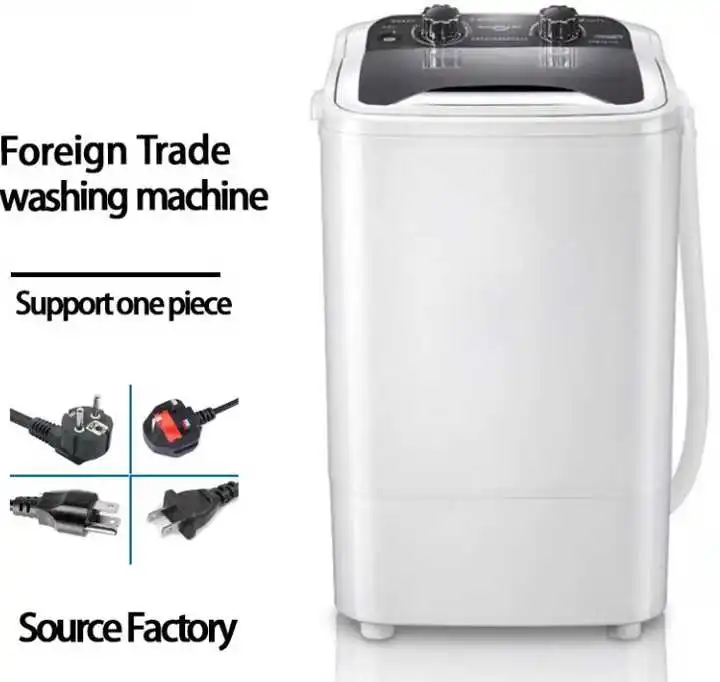 2025 7kg Household Single-barrel Small Washing Machine Home Semi-automatic Shoe Mini Washing Machine with Dryer