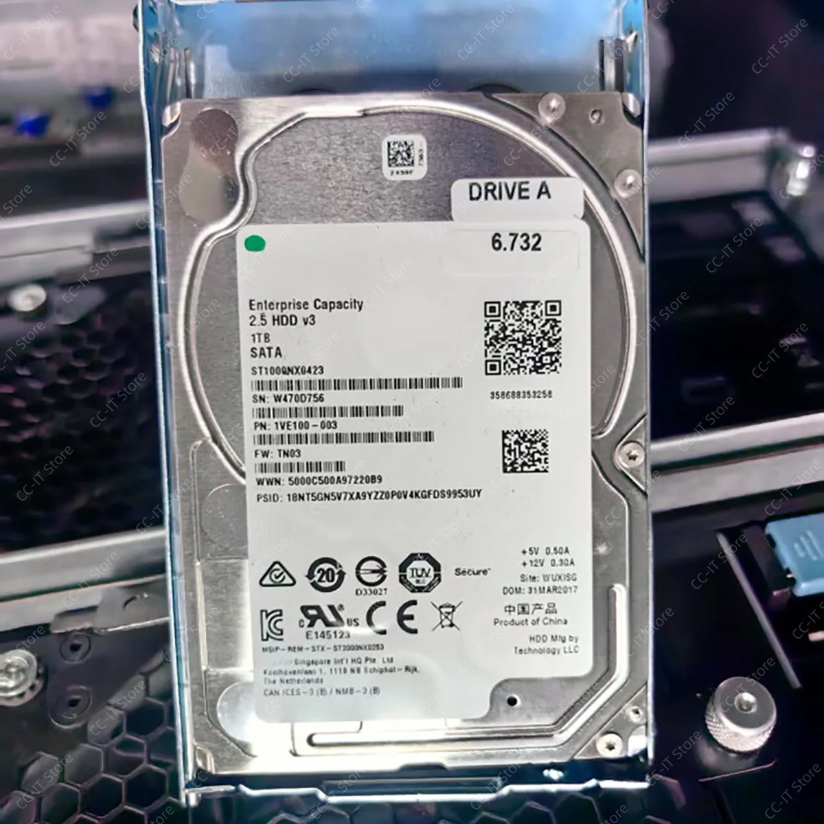 SX325125-01 SX315058-01 1TB 2.5'' SATA Enterprise System Hard Drive For HNAS 4060 4080 Storage System Disk