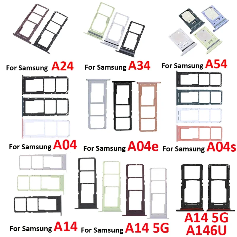 

10PCs for Samsung Galaxy A04 A04E a04s A14 5G A24 A34 A54 A546 SIM phone SIM card slot SD card holder pocket