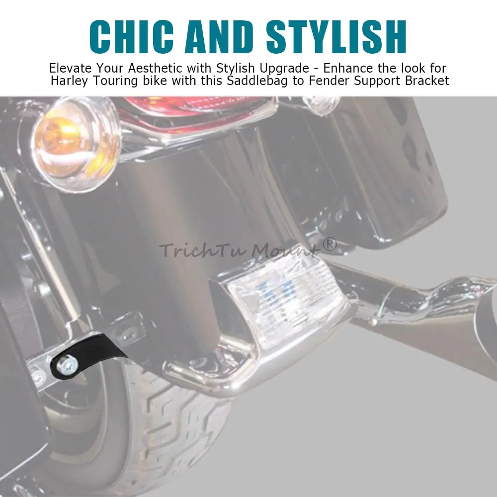 10 "الحاجز الخلفي دعم قوس حامل السرج ل هارلي بجولة الطريق الملك إلكترا/الشارع/الطريق/جولة الإنزلاق 1981-2008 المحرك #4